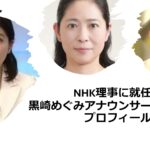 NHK理事に就任の黒崎めぐみアナウンサーのプロフィール