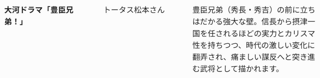 荒木村重の史実とドラマの違いを徹底比較！