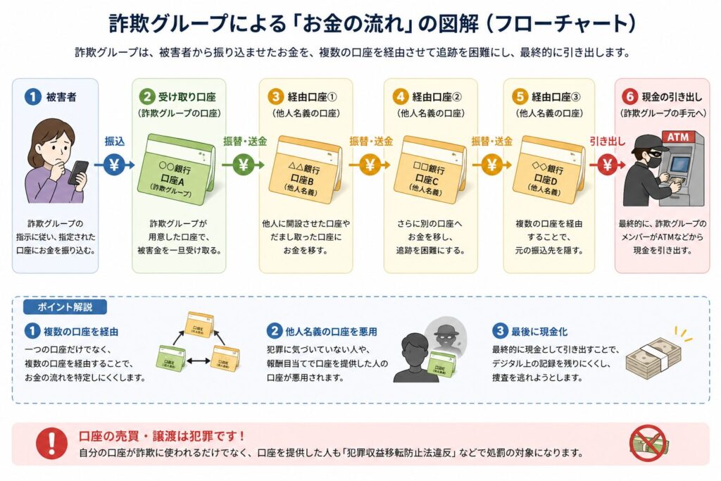 お金の流れの図解(フローチャート)