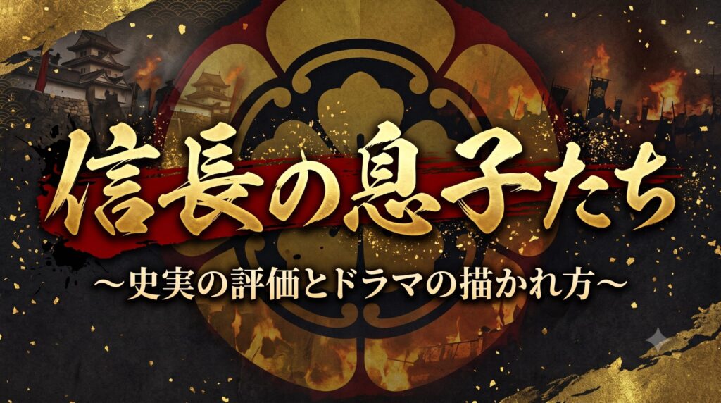 信長の息子たち 〜史実の評価とドラマの描かれ方〜