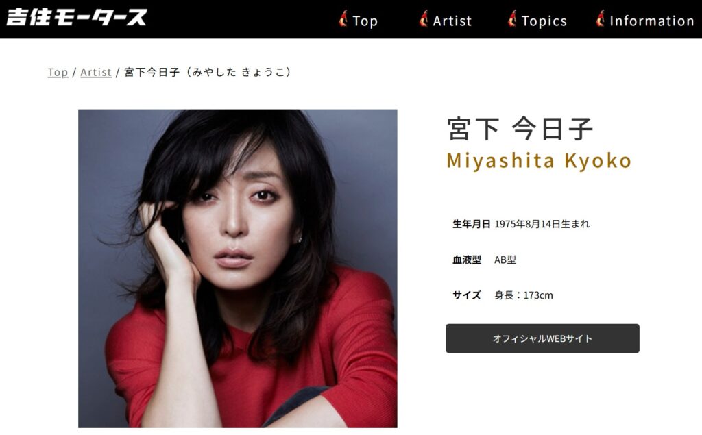 宮下今日子:所属事務所の公式プロフィール