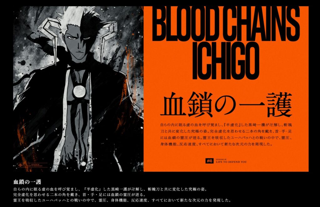 血鎖の一護：アニメ公式サイトのキーワード解説