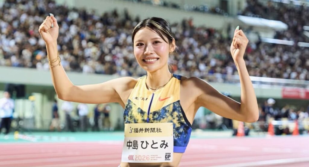中島ひとみ(なかじま・ひとみ)選手は、女子100mハードルの日本記録12秒60を持つ陸上選手:本人インスタ画像