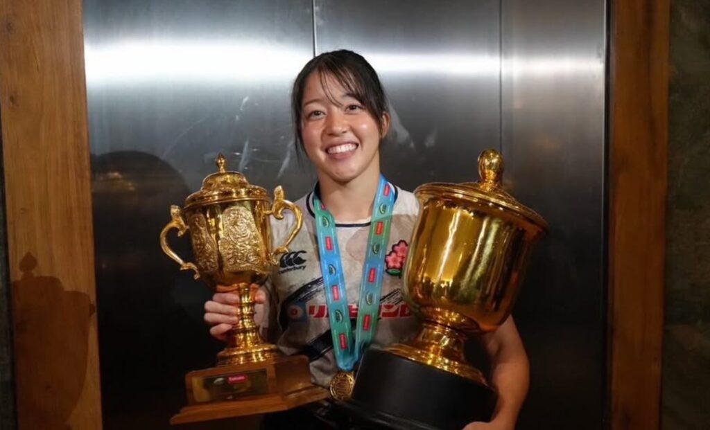 女子ラグビー選手の矢崎桜子（やざき・さくらこ）選手：本人インスタグラムから
