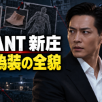 防弾ベストや替え玉を示す資料を背景に、新庄の死亡偽装を描いた『VIVANT』考察画像